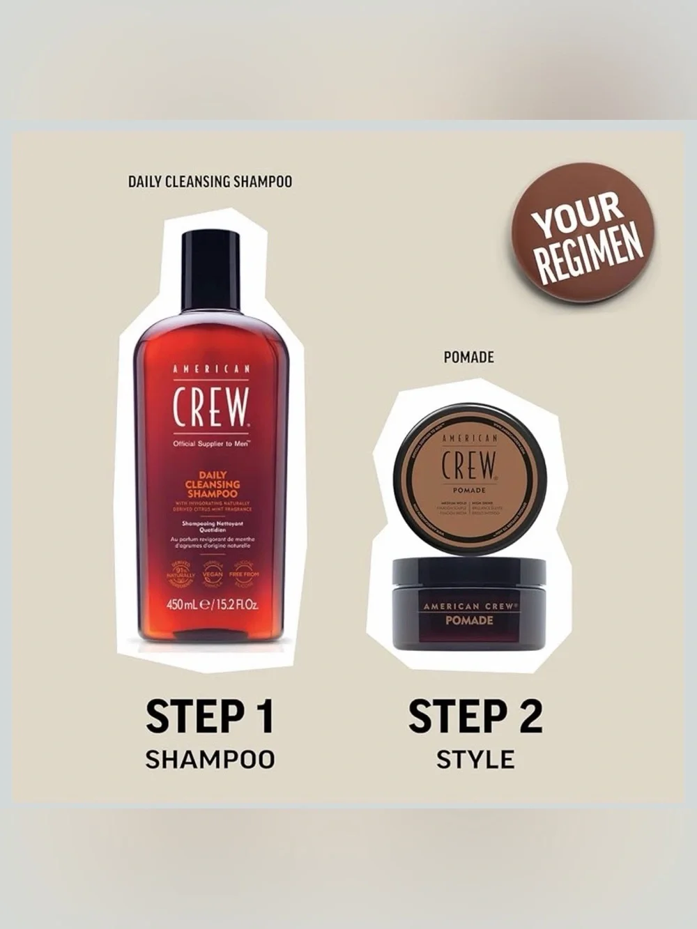 💈✨ American Crew Pomade for Hold & Shine – 3 oz